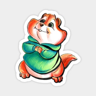 Theodore Chipmunk Magnet