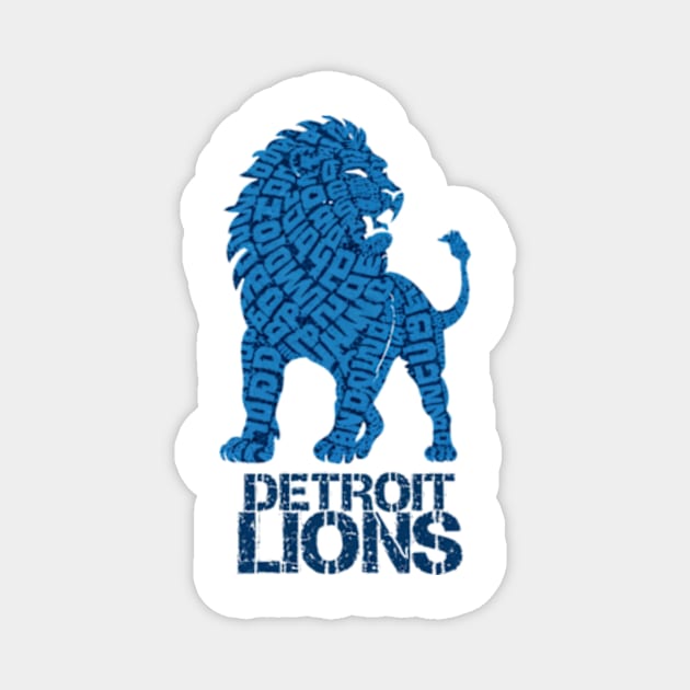 Detroit Lions Magnet by TshirtMA