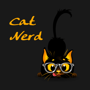 Cat Nerd Gift T-Shirt for Nerds and Greeks T-Shirt