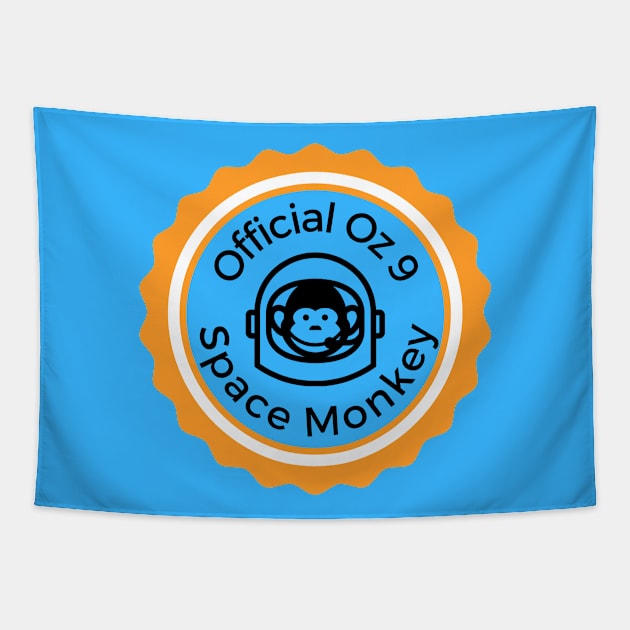 Official Oz 9 Space Monkey Tapestry by Oz9