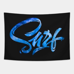 Surf Typography Design Tapestry