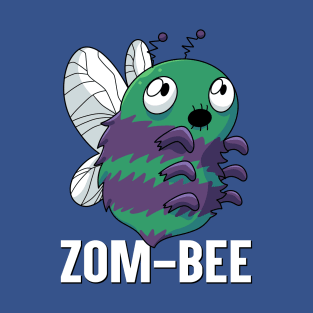 Zom-Bee Cute Bee Zombie English Funny Word Play T-Shirt