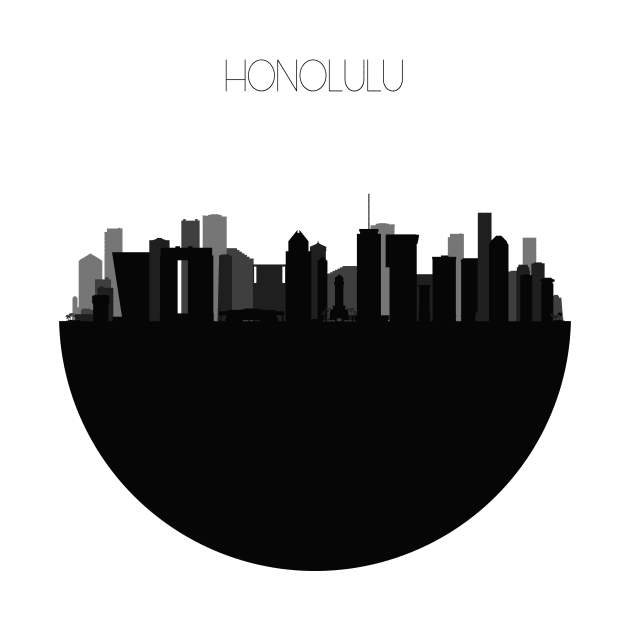 Honolulu Skyline by inspirowl