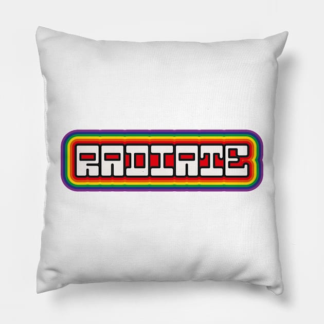 Radiate Pillow by n23tees