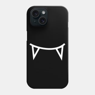 Fang Monster Mouth Vampire Teeth Halloween – White Phone Case