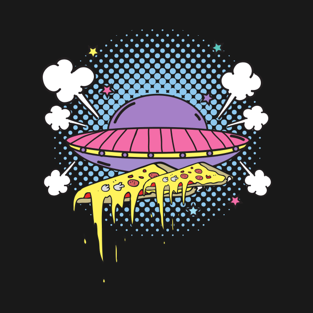 Alien Pizza Eating by Tailor twist