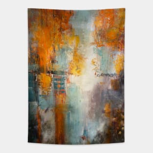 Autumn Trees Abstract Tapestry