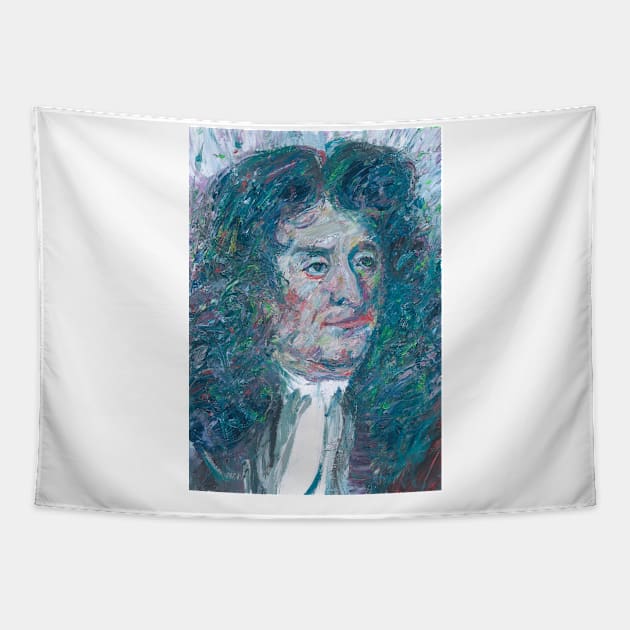 JEAN DE LA FONTAINE oil portrait Tapestry by lautir