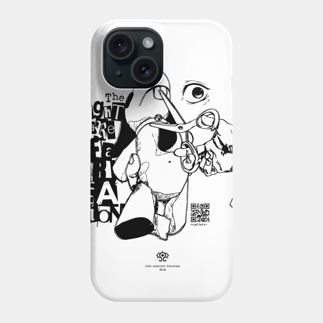 [QR] The Nightmare of Fabrication – Lain Editar Phone Case by chiselovesong