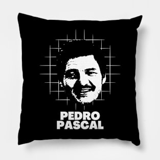 Pedro pascal -> retro Pillow