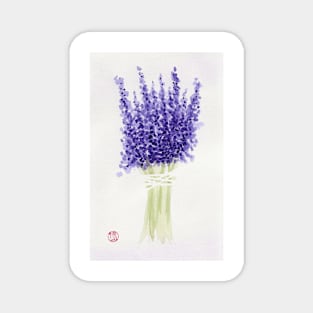 Lavender Bouquet Magnet