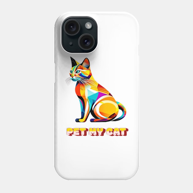 Pet my cat Phone Case by Elysium Studio