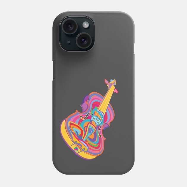 Colorful Violin Phone Case by evisionarts