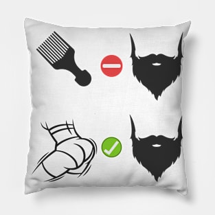 Booty Beard Brushed Pillow