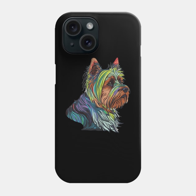 Yorkshire Terrier Dog Art Phone Case by The Image Wizard