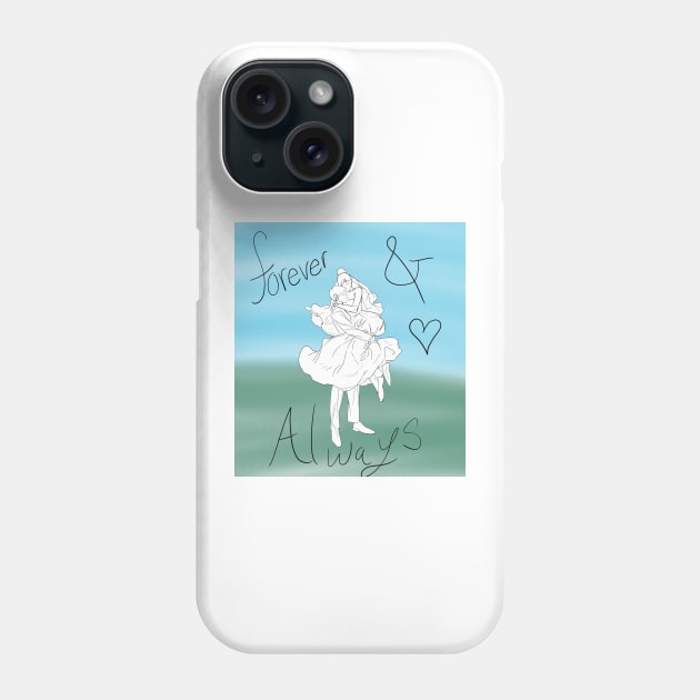 Forever&Always Phone Case by BloodCroft Arts