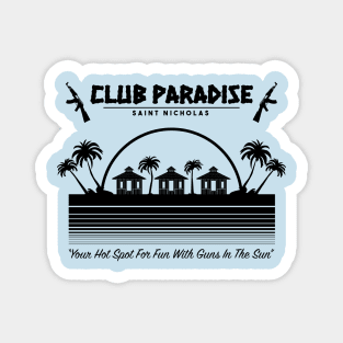 Club Paradise: Saint Nicholas (black) Magnet