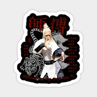 Sifu Pai Mei Kung Fu Martial Arts Vintage Tee V2.0 Magnet