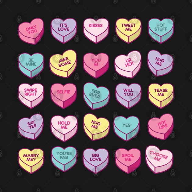 Valentines Day Candy Hearts by Hixon House