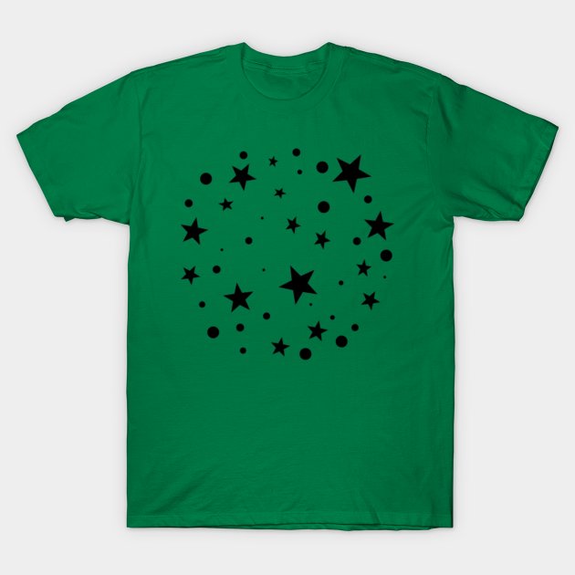 Discover black and green stars gift - Green Gift - T-Shirt