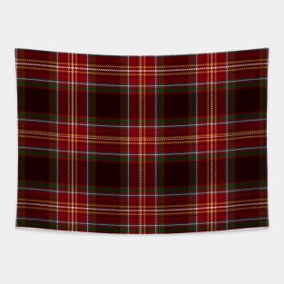 Red Green and Yellow Tartan Plaid Pattern Tapestry