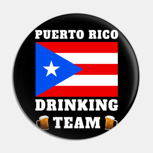 Puerto Rico Drinking Team Puerto Rican Flag Pin