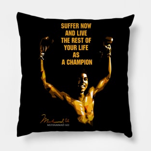 muhammad ali quote Pillow