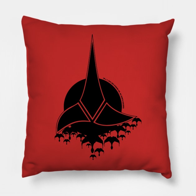 Star Trek™ Klingon Black Pillow by 5thmonkey