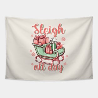 Sleigh All Day Tapestry