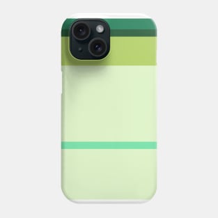 A shocking harmonization of Salem, Medium Aquamarine, Very Light Green, Pine and June Bud stripes. Phone Case