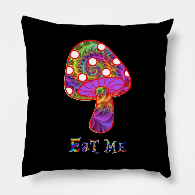 Magic Mushrooms - Eat Me Pillow by RainingSpiders