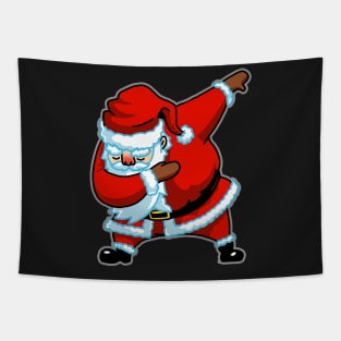 Dabbing Santa Christmas Tshirt Gift Dab Santa Claus T-Shirt Tapestry