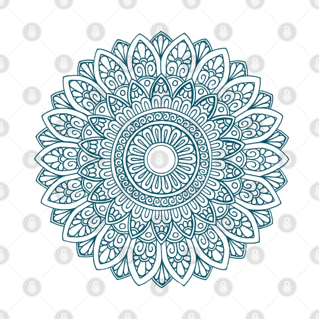 Mandala (teal) by calenbundalas