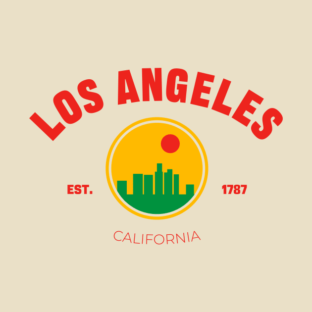 Los Angeles City California Print by Space Surfer 