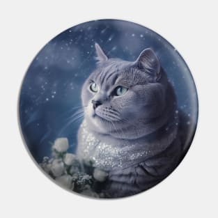 Missy British Shorthair Cat Pin