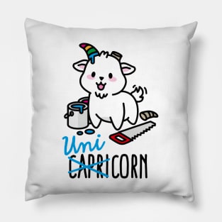 Unicorn capricorn cute funny Unicorn gift Pillow