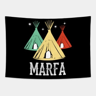 Marfa TX Ghost Lights Festival Texas Art Tapestry