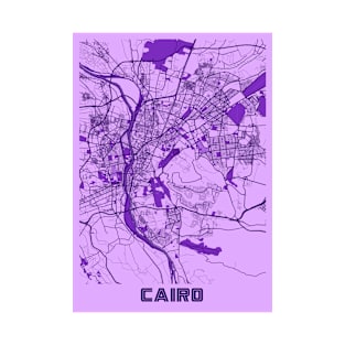 Cairo - Egypt Lavender City Map T-Shirt