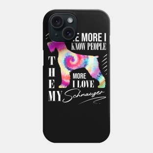 Schnauzer Lover Tye die Design Phone Case