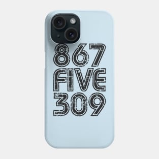 867-5309 - 80's Rock Music Nostalgia Phone Case