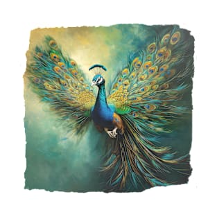 Peacock in Flight 01 T-Shirt