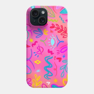 NEON DOODLES Phone Case