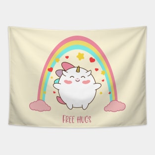 Free hugs unicorn Tapestry