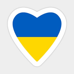 heart Ukraine flag, Magnet