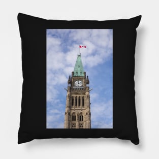 Peace Tower - Centre Block, Ottawa, Canada Pillow