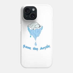 Save the Arctic bear Phone Case