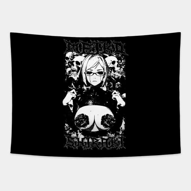 Death Metal Design Meiko Shiraki Tapestry by Gloomeeey