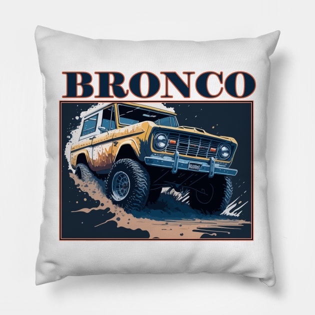 bronco Pillow by HocheolRyu