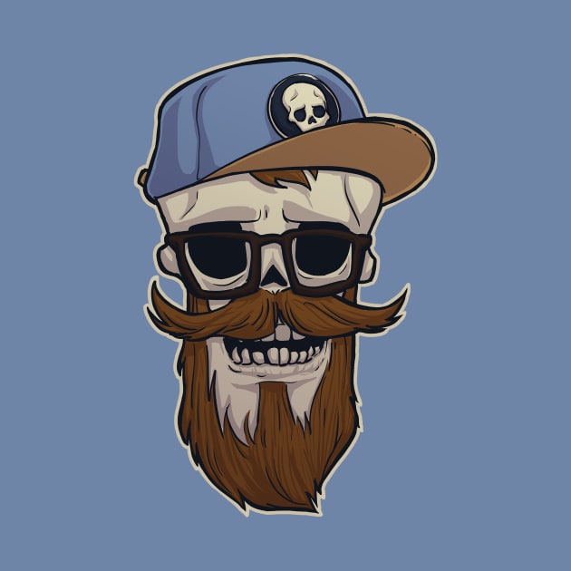 Hipster Skull by MBGraphiX