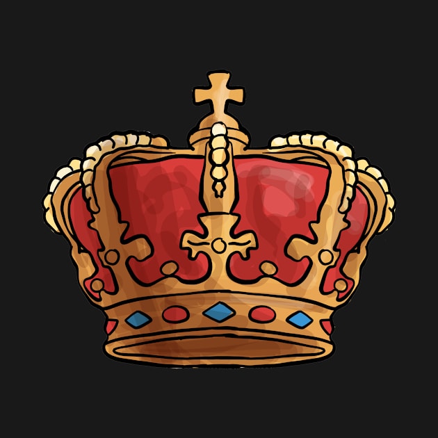 Red and Gold Crown by bluerockproducts